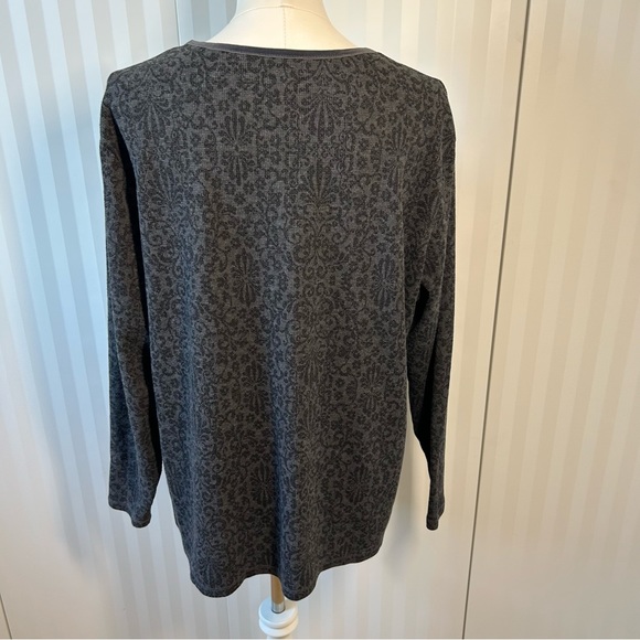 Just my Size JMS gray pattern light sweater Size 3X - Picture 4 of 8
